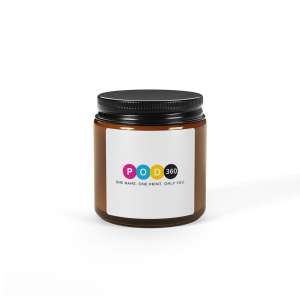 Scented Soy Candle in Amber Jar | Relaxing Aromatherapy, Eco-Friendly Gift, Home Decor, Personalized Wick