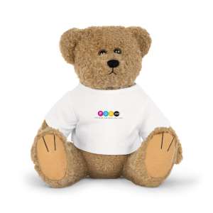 Plush Toy Bear with T-Shirt - Cute Gift for Kids, Collectible Stuffed Animal, Birthday Present, Cuddly Friend, Personalized Toy