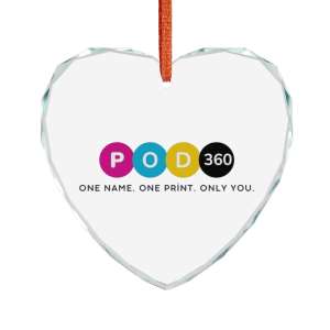 Crystal Heart Ornament | Personalized Keepsake Decoration, Unique Gift for Holidays, Weddings, Love Celebrations, Home Decor, Tree Ornament