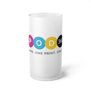 Frosted Beer Mug, Personalized Drinkware Gift, Unique Wedding Favor, Stylish Barware, Party Essentials