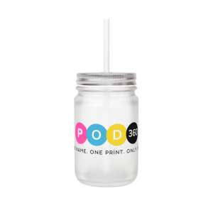 Personalized Mason Jar with Straw - Custom Glass Drinkware for Home, Gifts, Weddings, Parties, Unique Engagements