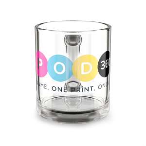 Colorful Customizable Glass Mug - Perfect Gift for Coffee Lovers, Personalized Drinkware, Fun Party Favors, Unique Home Decor, 10oz