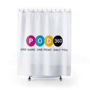 Personalized Shower Curtain, Custom Bathroom Decor, Unique Gift, Modern Home Accessory, POD360 Print